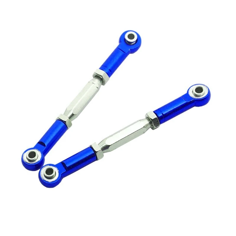 

6Pcs Metal Adjustable Steering Linkage Servo Link Pull Rod For Traxxas Slash 4X4 5807 HQ727 1/10 RC Car Upgraded Parts,3