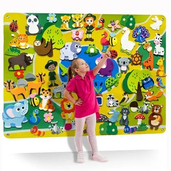 Felt Zoo Story Board Set 1