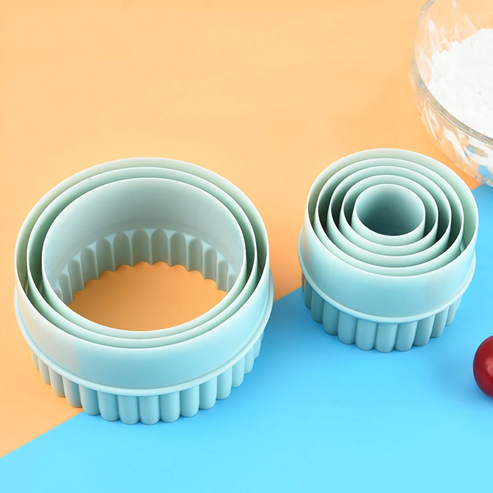 Round Lace Cookie Cutter Set 8pcs/Set DIY Fondant Dough Baking Cutter Kitchen Non-stick Dumplings Pastry Tools Accessories cookie cutter,baking mold,cookie mould,fondant cutter