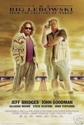 

Большой плакат LEBOWSKI из фильма редкий Новый 24X36 принт