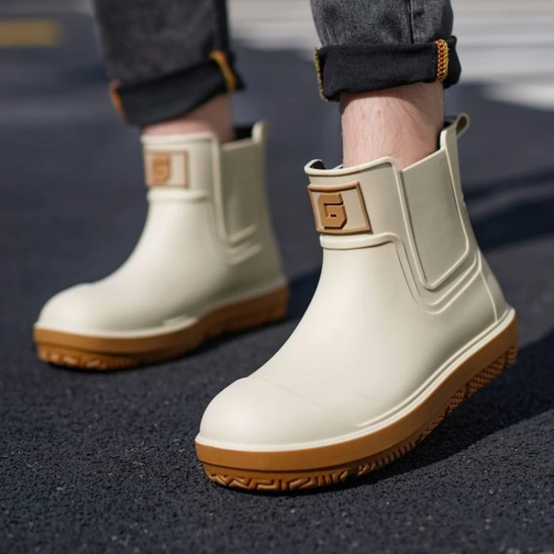 Bottes de pêche imperméables fourrées homme pour hiver avec doublure polaire chaude