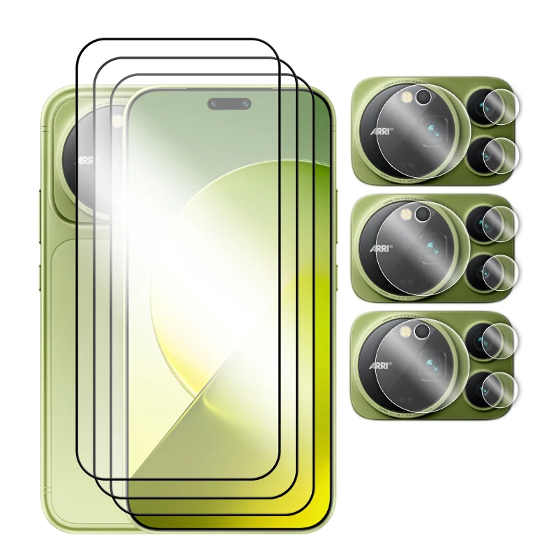 6-in-1 Premium Tempered Glass Screen & Lens Protector