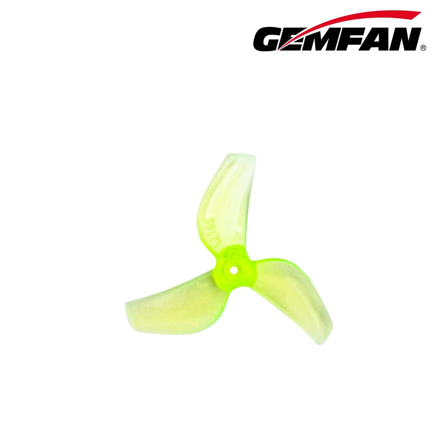 Détail des hélices Gemfan 1219S 1.2 pouces 1.9 pitch, pales fines et légères