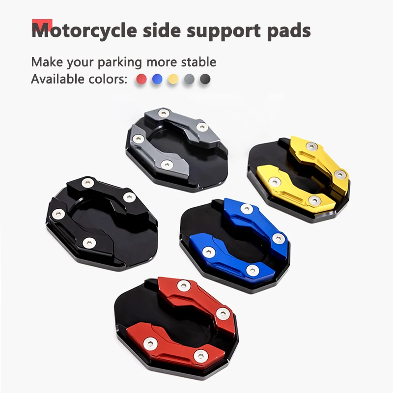 SEAMETAL Aluminum Alloy Motorcycle Kickstand Foot Extension Cover