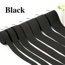 Elastic Band for Sewing - Heavy Stretch, High Elasticity Knit, White & Black, 5 Meters (Black)