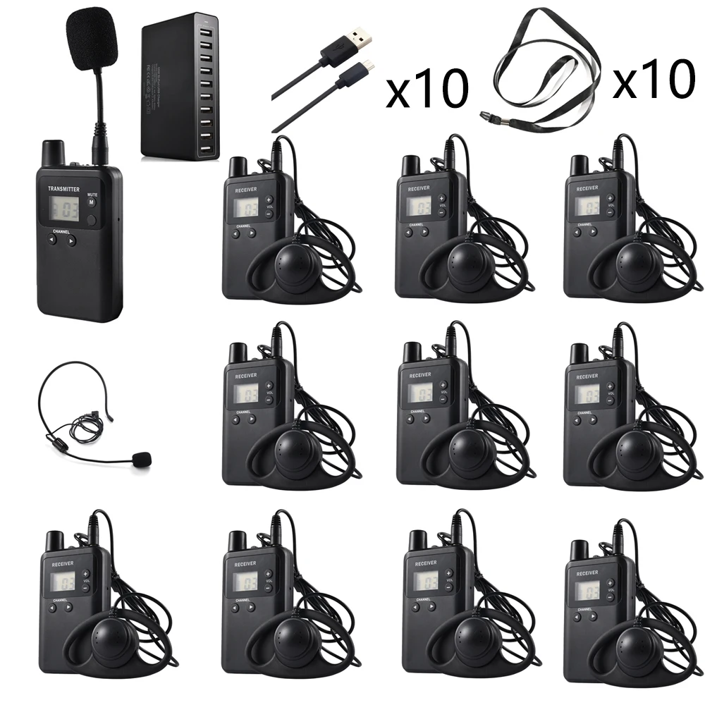 WirelessWhisperTourGuideSystem1Transmitterwith2Microphones10