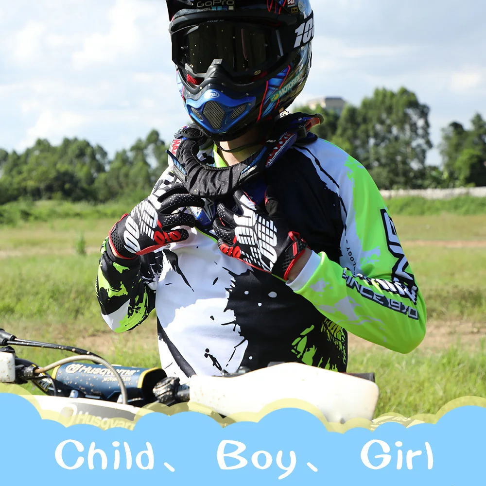 

Motocross Jersey and Pants child children's clothing big boy girl kid Motorcycle racing suit gear set Breathable Off-road DH