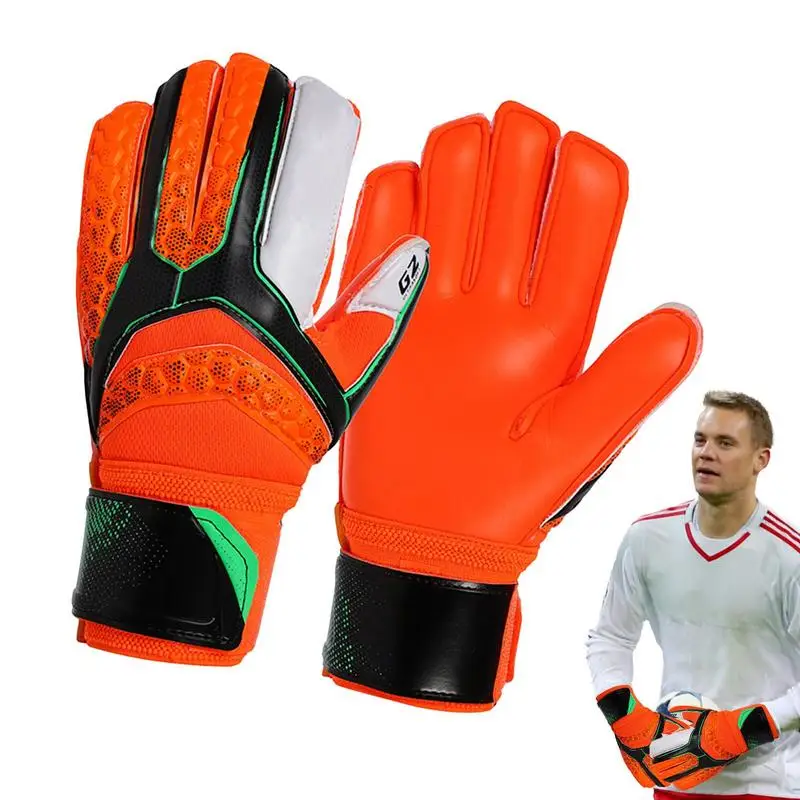 

Kids Goalie Gloves Soccer Football Anti-Slip Goalie Gloves Strong Grips Palms Latex Soccer Gloves Keeper Gloves For Kids Youth