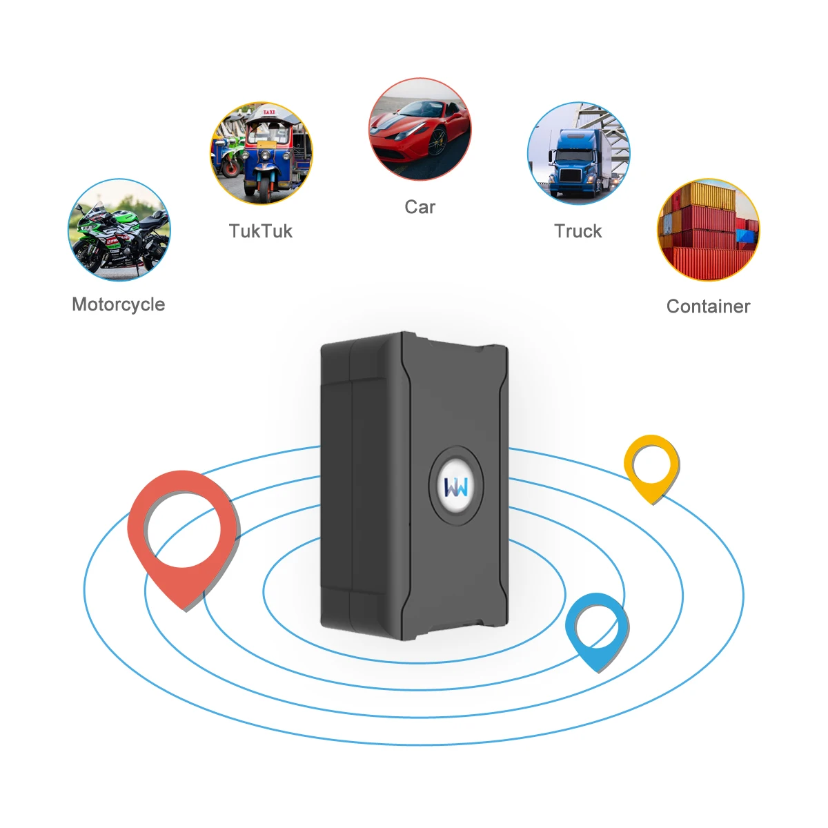 5m Accuracy GPS Tracker Auto Remote Tracking Vehicle Anti-theft for Car Truck Motorcycle Security Protection Low Service Fee