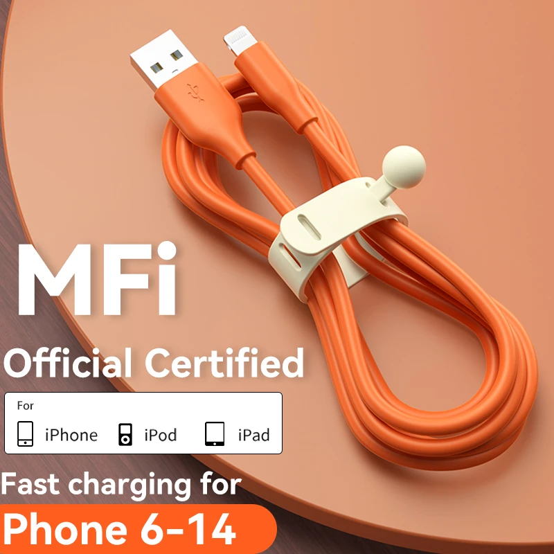 MFi Certified 2.4A USB to Lightning Fast Charging Cable For iPhone 6 14