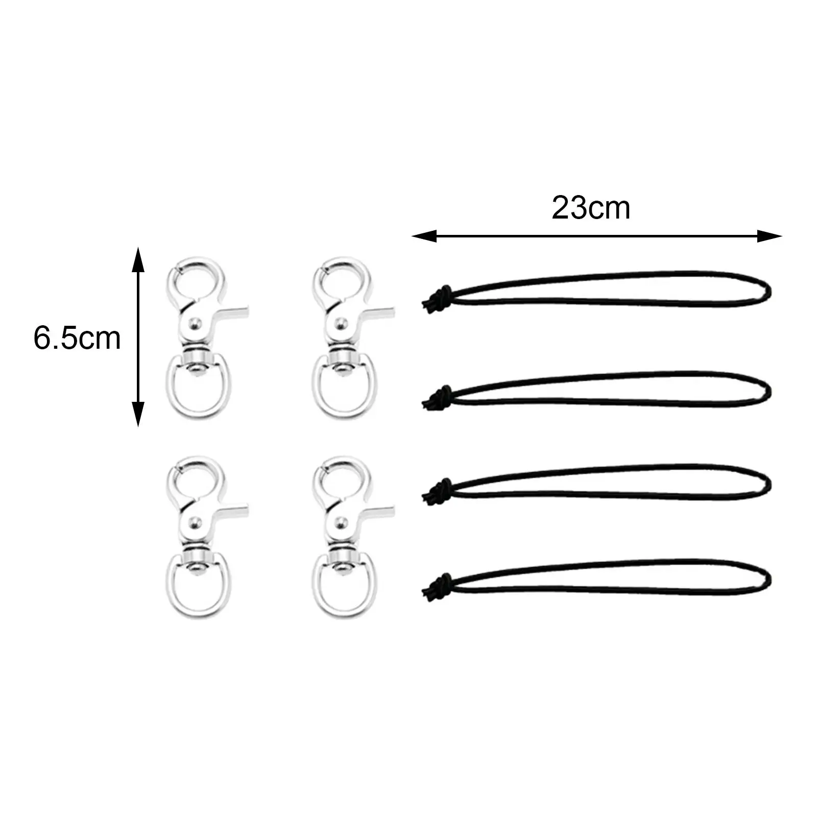 

4 Pieces Skiing Snowboard Leash Cord Accessories Useful Elastic Connecting Rope for Professional Hiking Outdoor Boating Curtain