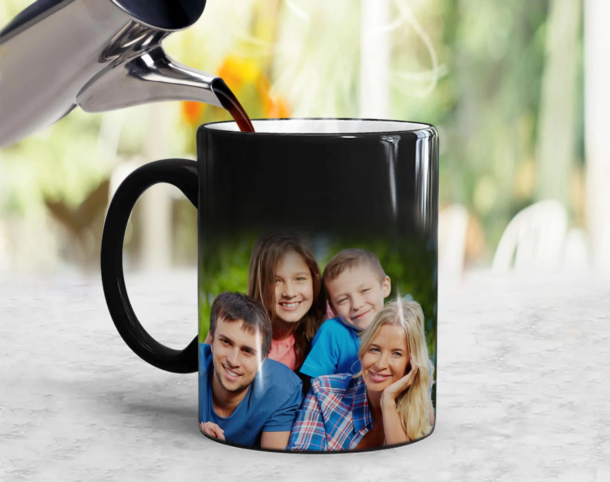 Black To White Magic Personalized Photo Mug 11oz Ceramic Color Changing  Family Gift Mug - AliExpress