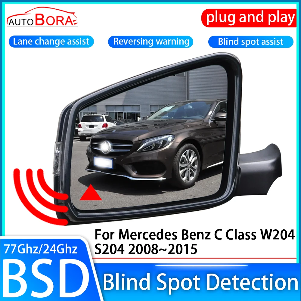 ZhuCamX Car Blind Spot Detection System BSD Sensor Drive Rear Mirror Monitoring for Mercedes Benz C Class W204 S204 2008~2015