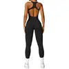New Yoga Set Seamless Women's Jumpsuits One-Piece Gym Push Up Workout Clothes Fitness Bodysuit Sportswear Tracksuit Short Sleeve 3