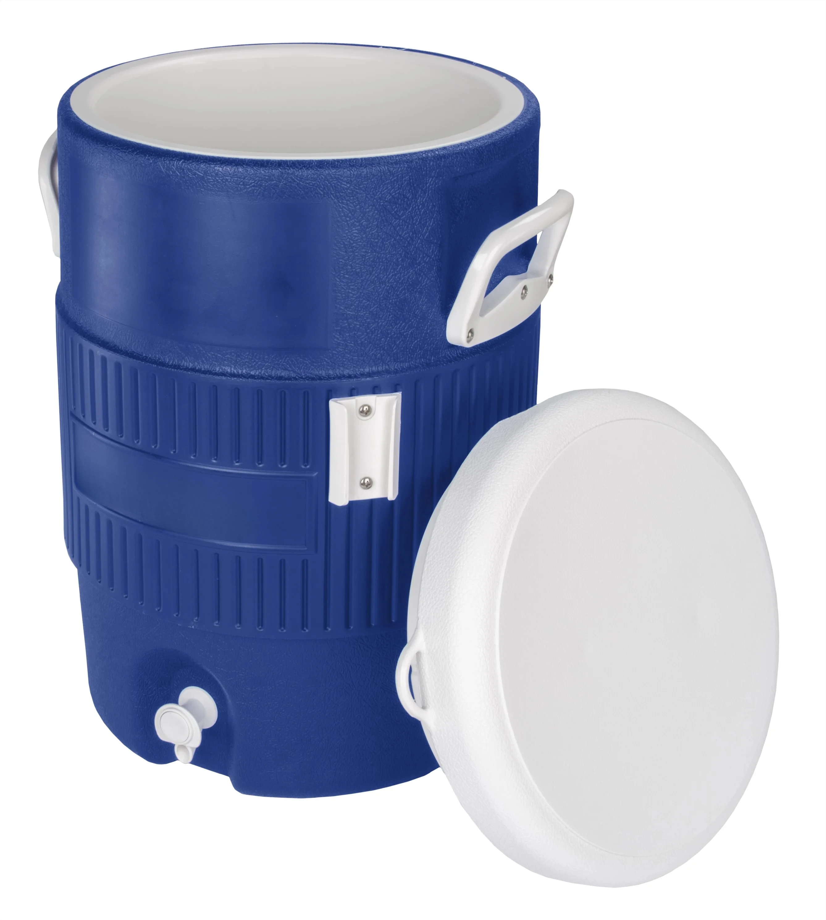 5 Gallon Heavy Duty Beverage Cooler, Blue, for Sporting Events, Camping, Picnics, Parties