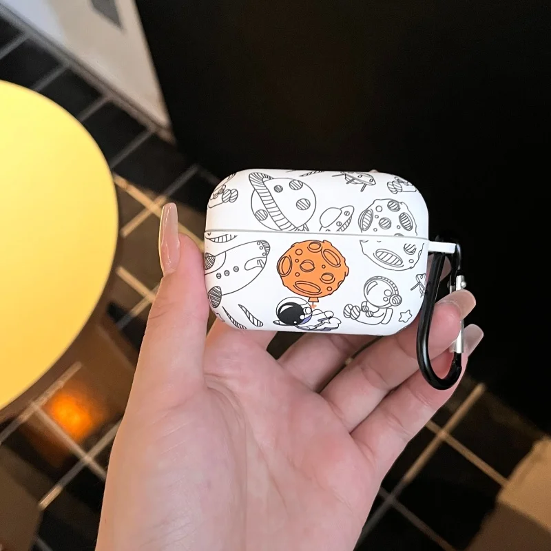 Soundcore AeroClip Shockproof Silicone Earbuds Case with Keychain Attachment