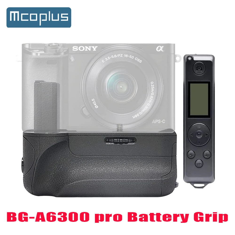 

Батарейный блок Mcoplus BG-A6300 pro с пультом дистанционного управления 2,4G для камеры Sony A6000 A6100 A6300 A6400