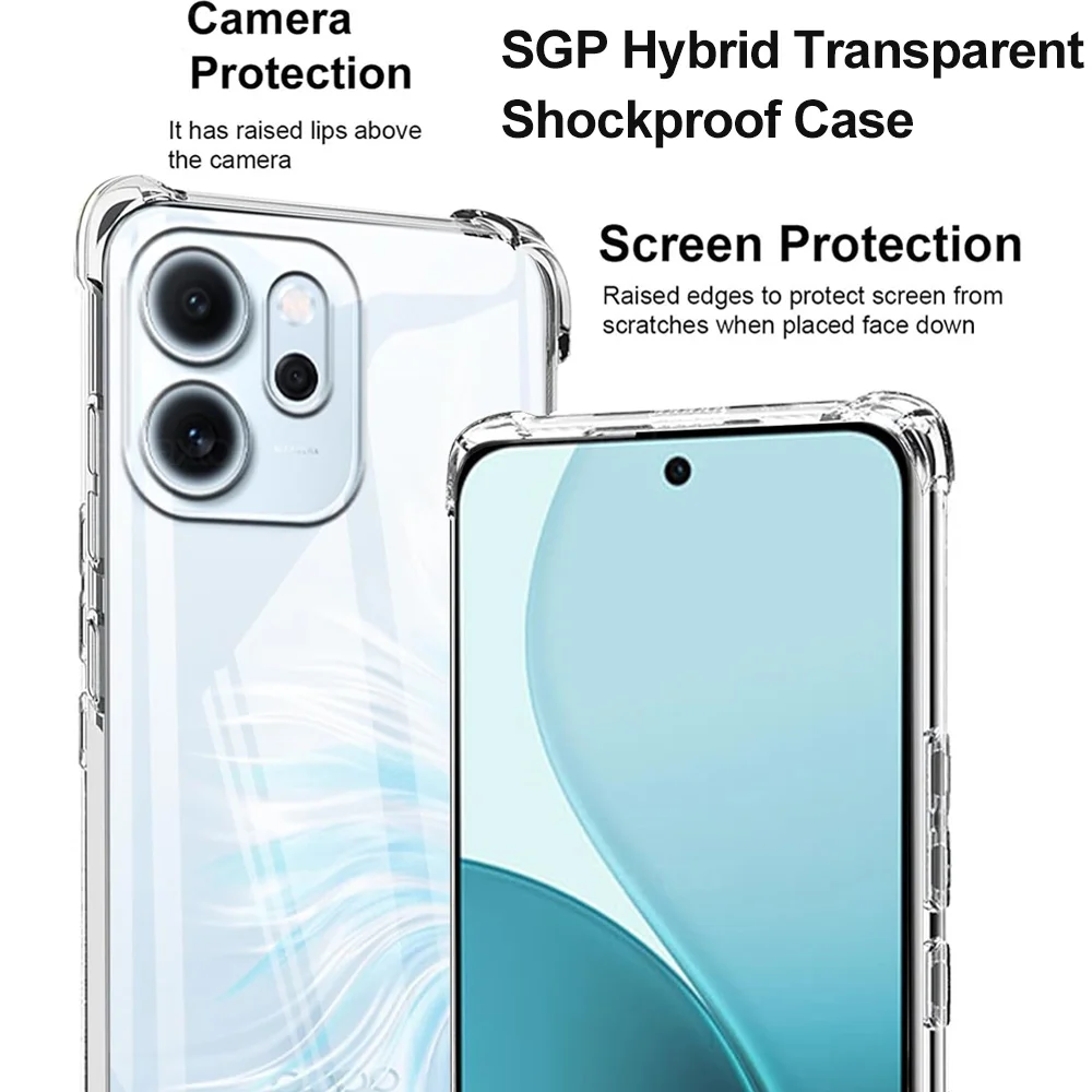 Shockproof Transparent Silicone Armor Phone Case