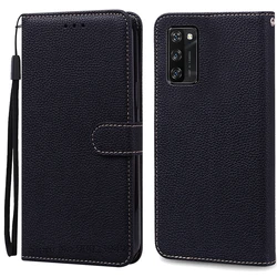 Elegant Soft Wallet Flip Leather Case - Premium Silicone TPU Book Cover s Shell for Blackview A100 (Black)