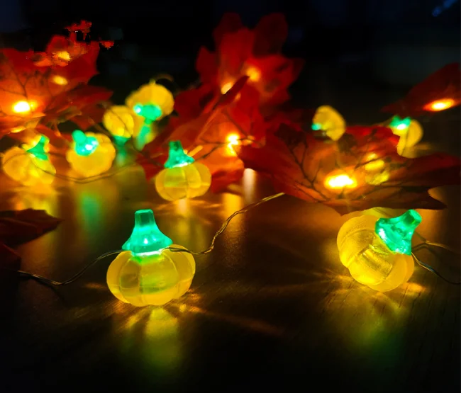 Folha em Forma de Led Fio de Cobre Led em Forma de Cor Lâmpada String Decorativa 1 cobre lâmpada string led em forma de cor lâmpada decorativa