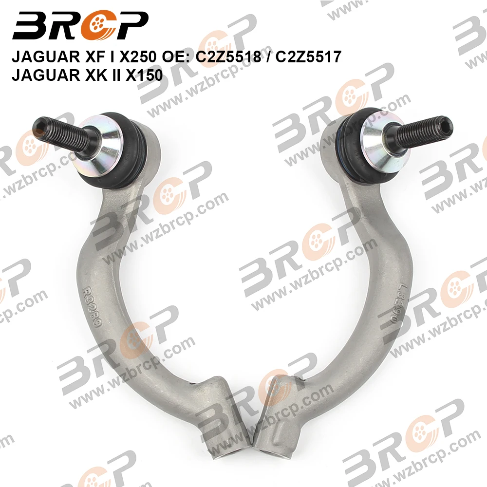 

BRCP Pair Front Axle Outer Steering Tie Rod Ends Ball Joint For Jaguar XF X250 XK X150 C2Z5517 C2Z5518