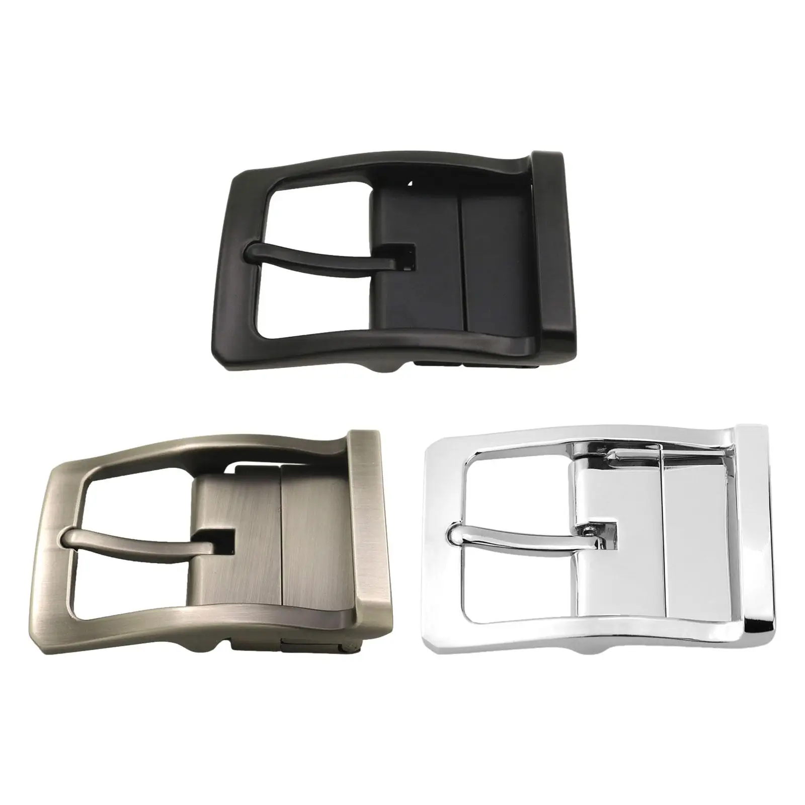 Metal Belt Buckle Luxury for Leather Strap for 33mm-34mm Belt Single Prong Belt Accessories Mens Business Casual Pin Belt Buckle