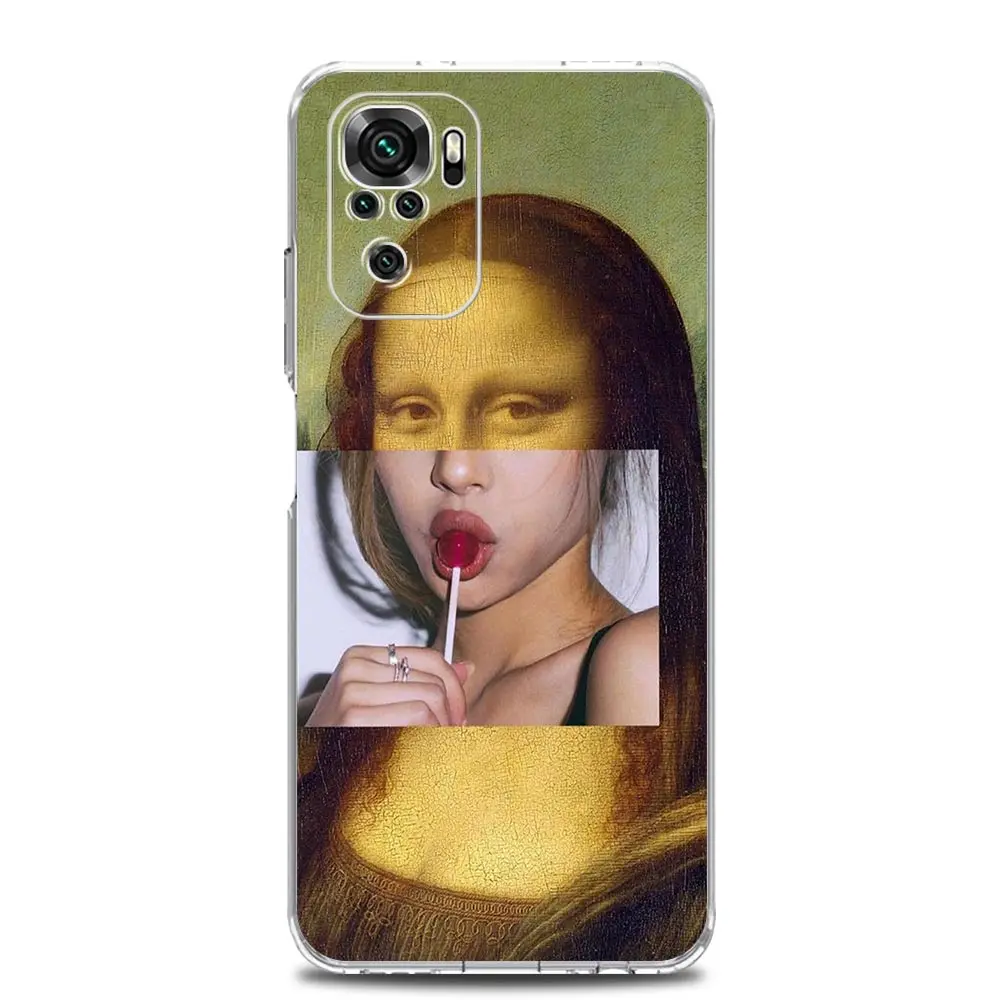 Artistic David & Mona Lisa Design Phone Case Cover