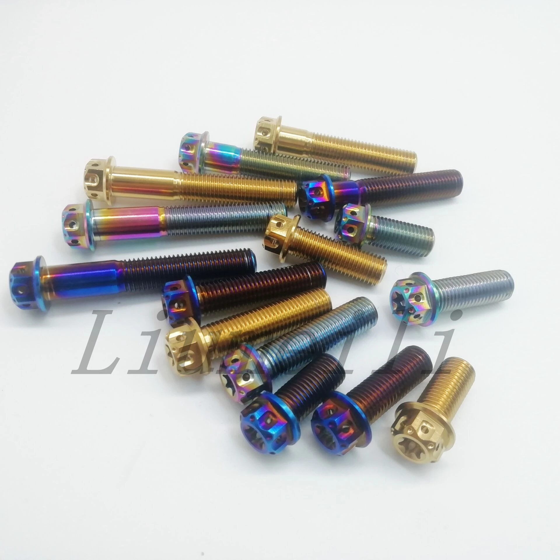 Viti a testa Torx con flangia, 3 pezzi in titanio M10X20/25/30 Viti a testa Torx con flangia, 3 pezzi in titanio M10X20/25/30