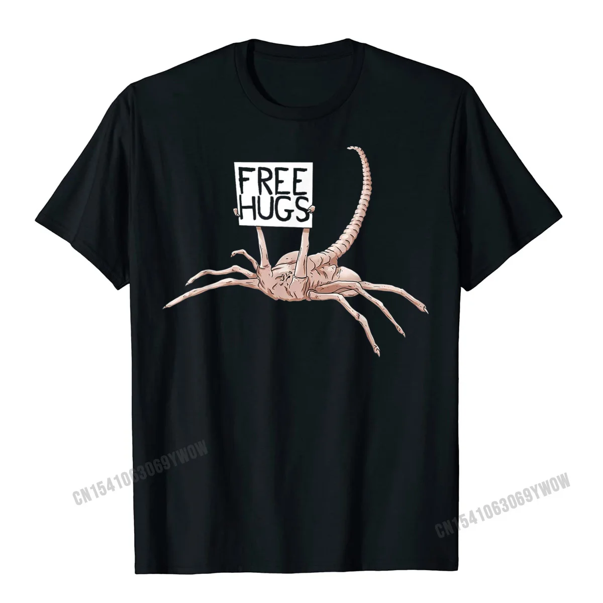 FreeHugsFunnyFacehuggerAliensTShirtHarajukuCottonTShirt