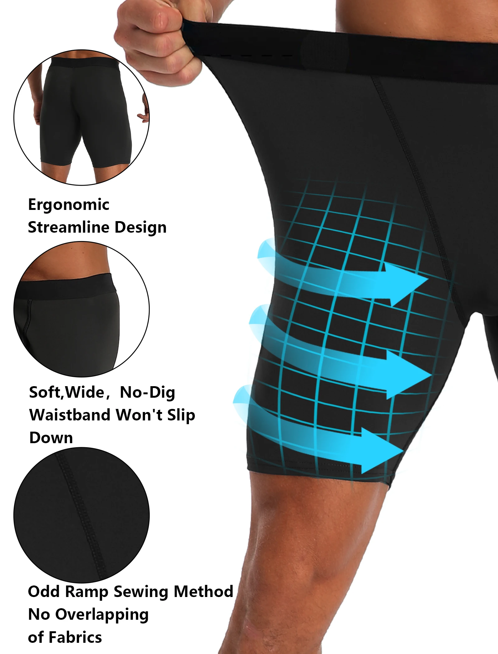 Compression Shorts for Men Spandex Sport Shorts Athletic Workout Running Performance Baselayer Underwear