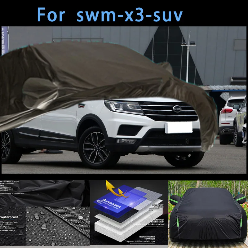 

For swm-x3-suv Outdoor Protection Full Car Covers Snow Cover Sunshade Waterproof Dustproof Exterior Car accessories