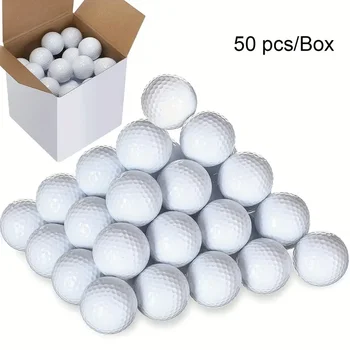 50pcs 2-Layer Distance Golf Balls 1