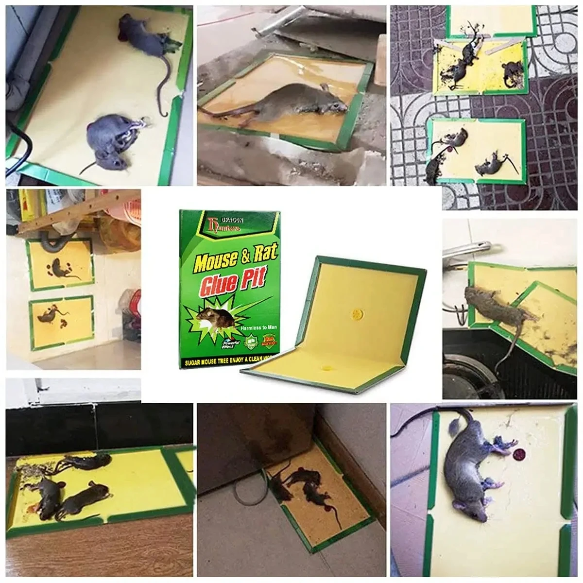 1-3PCS Mouse Board Sticky Rat Glue Mouse Trap Glue Board Mice Catcher Trap Non-toxic Pest Control Reject Killer Rat Traps mouse catcher trap