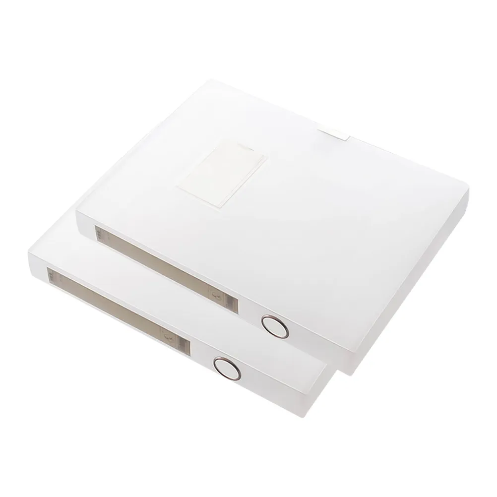 2Pcs A4 파일 보관 상자 PVC 소재 문서 정리함 인증서 잡지 용 데스크탑 파일 홀더 효율적인 분류