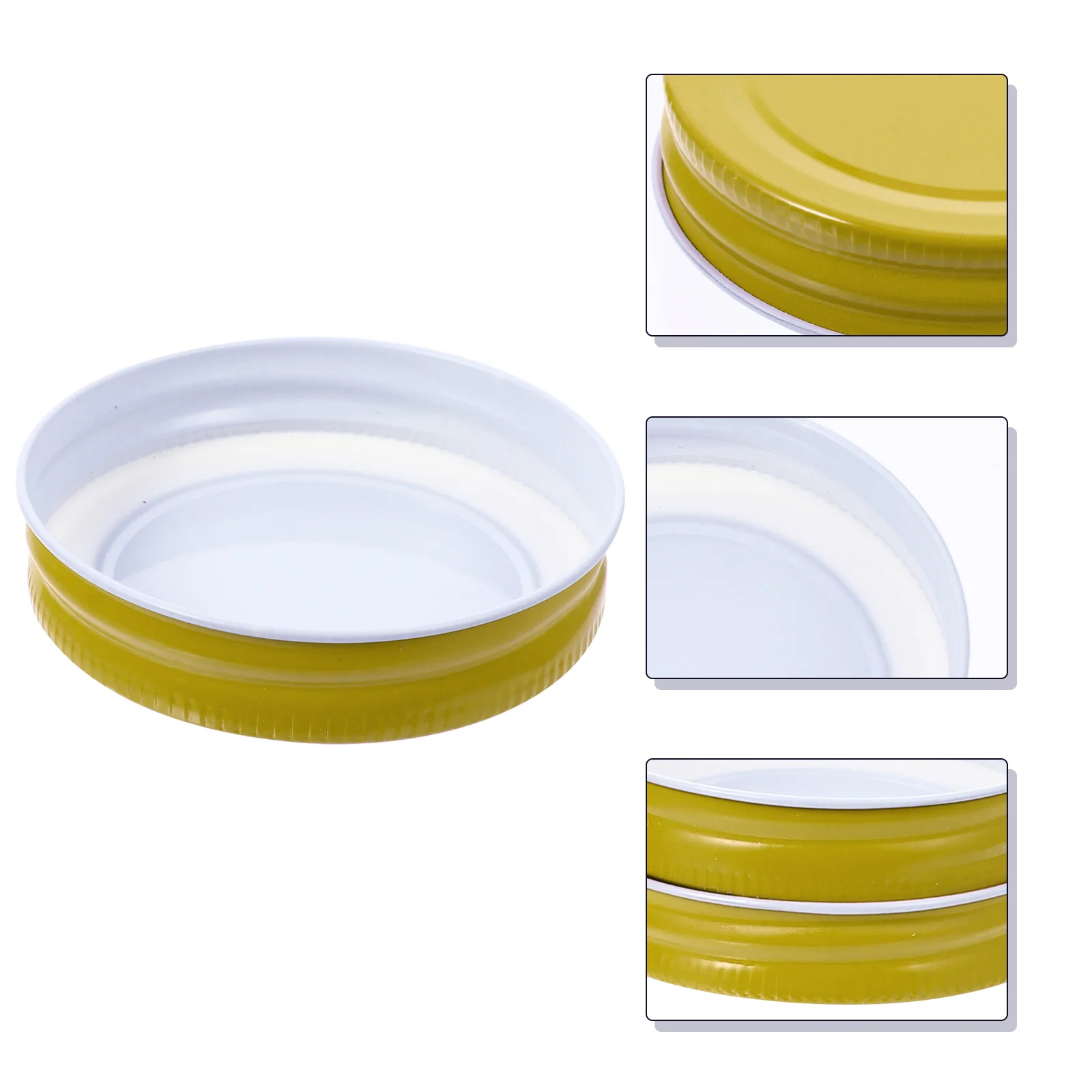 

Regular Mouth Metal Mason Jar Canning Lids Lids Proof Leak Reusable Cover Leakproof Tinplaste Lids Mason Jar Cover