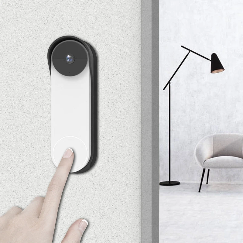 Anti-Theft Doorbell Holder Wireless Doorbell Mount Angle adjustable No-Drilling Mount Bracket Home Office