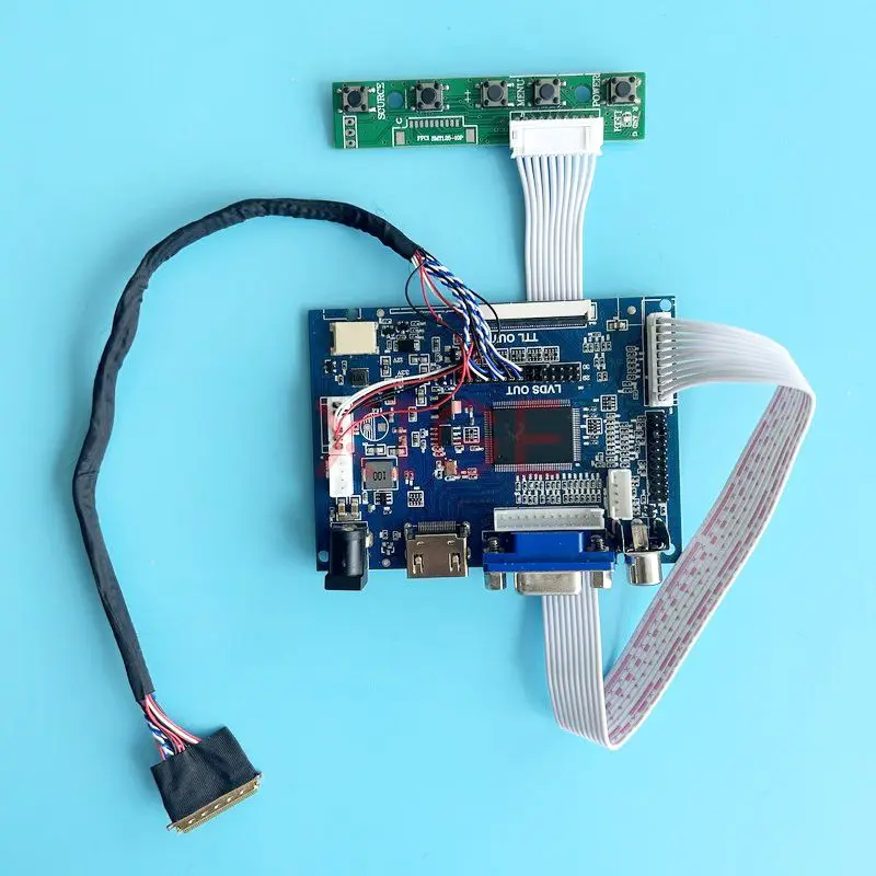 

Плата контроллера для LTN173KT01 LTN173KT02, 17,3 дюйма, совместимая с hdmi-lvds, 40-контактный ЖК-матрица 1600*900 VGA 2AV