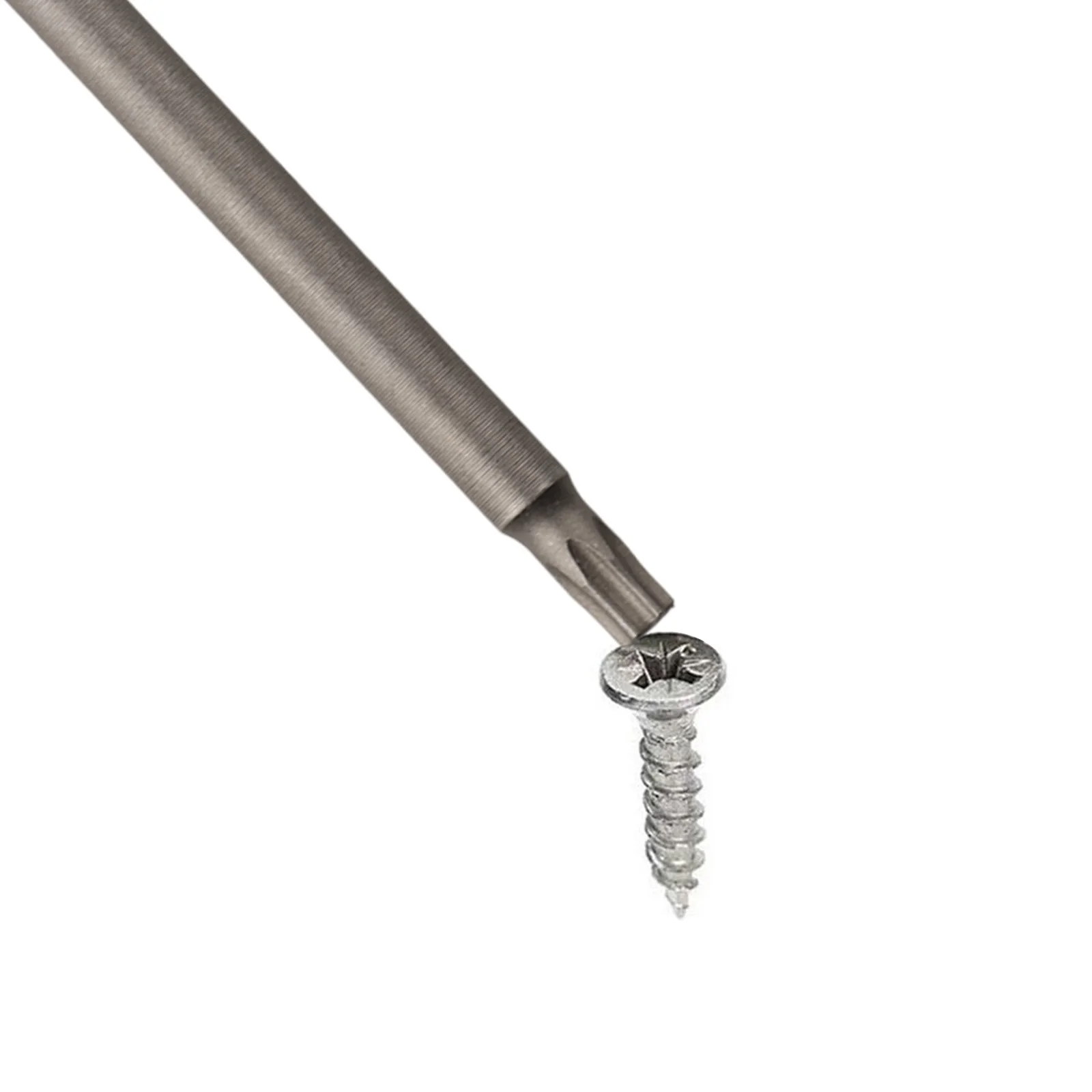 4 Stück magnetische Schraubendreher-Bits, 100 mm legierter Stahl, 1/4 Sechskantschaft, lange Schraubendreher-Bits für Torx-Kreuzschlitz, Sechskantkopf, Schlitzspitze – Detail 4