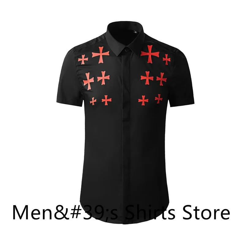Men's Shirt 3D Printing Formal Wear Button Short Sleeve Shirt Daily Outing Business Office Clothing