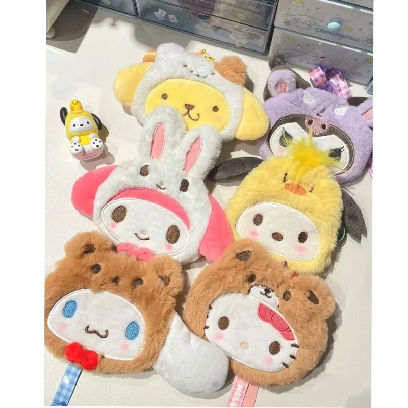 

Sanrio Cartoon Hello Kitty Cute Kuromi Plush My Melody Kawaii Card Holder Portable Fashion Storage Bag Girls Birthday Gift