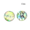 10PC Real New Zealand Abalone Shell Sparkling Round 2-hole Flatback Button Spacer Pendant Scrapbook Apparel Sewing Embellishment 6