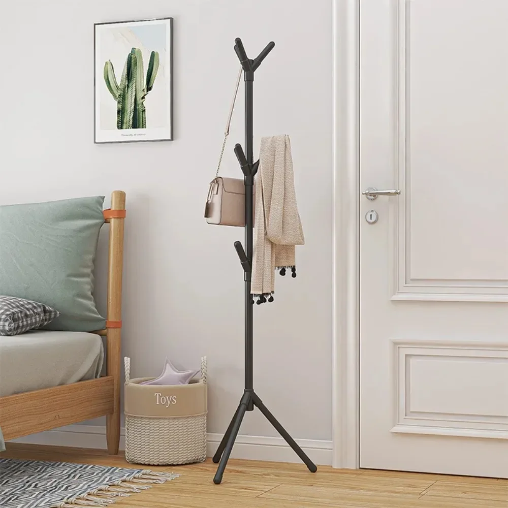 Standing Coat Rack Hook Floor Standing Bedroom Clothing Storage Rack
