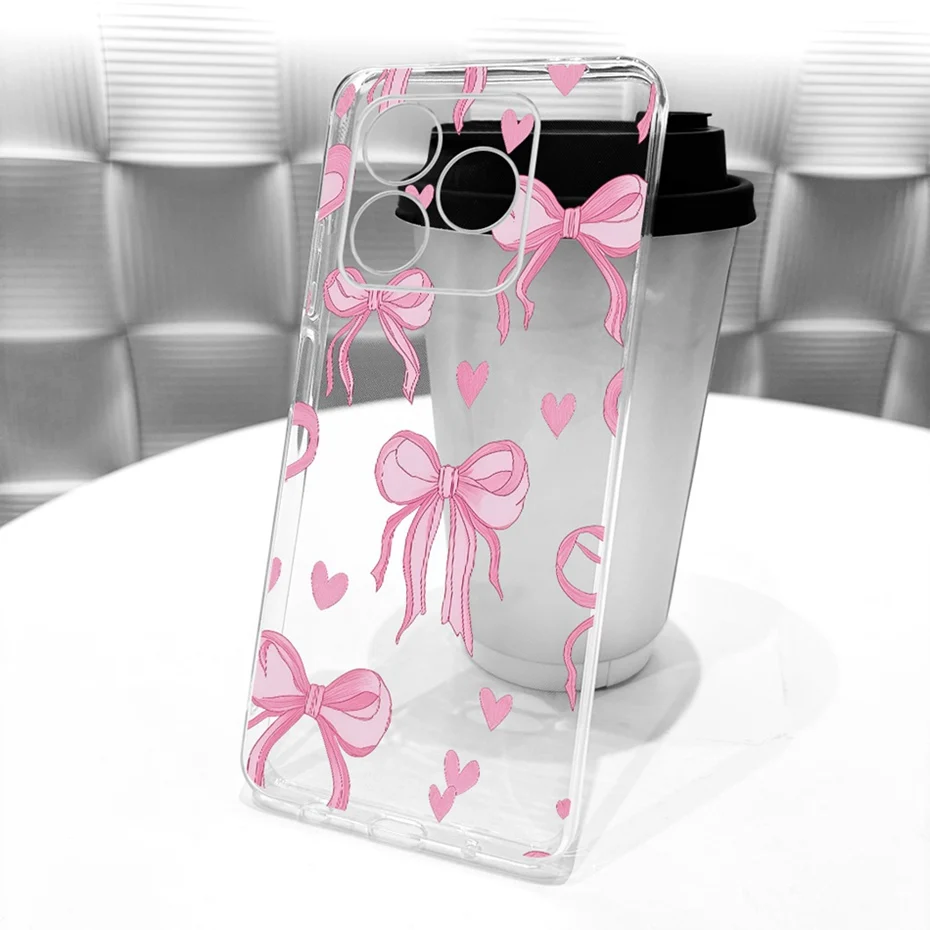 Clear TPU Case with Newest Style Pattern - Protective Back Cover Bumper