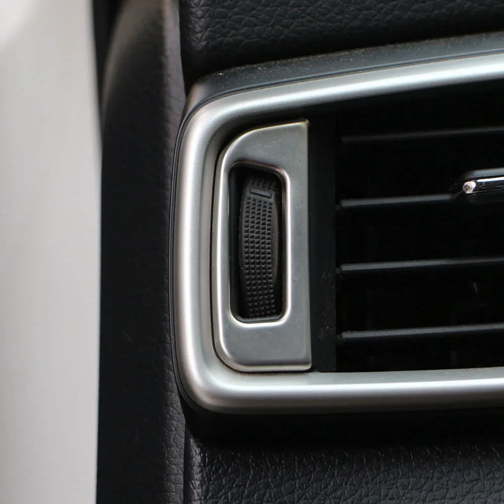 Фото Накладки на вентиляционное отверстие для Nissan Qashqai J11 Dualis 2 2015-2023 X-trail T32 2014-2023, наклейка из нержавеющей стали, 2 шт. №4