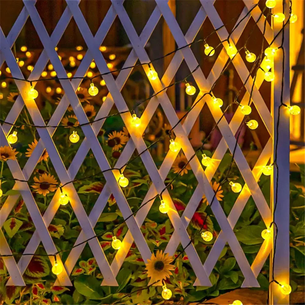 Description Picture 2 of itemSolar String Lights Outdoor LED Solar Bubble Ball Light 8 Modes Lamp For Garden Party Decor Holiday Lighting