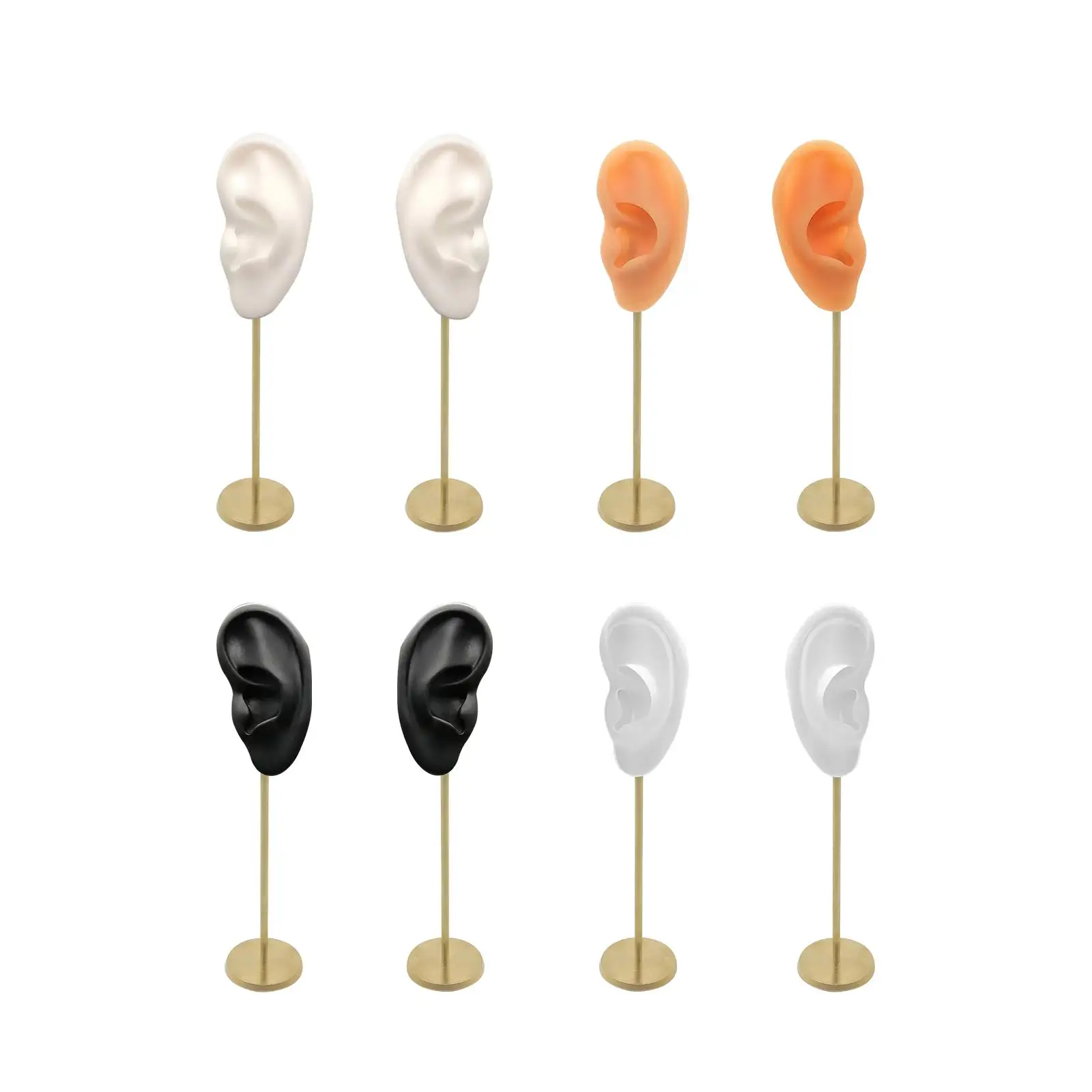 

Earring Display Stand Ear Model Stud Holder Photography Display Props Wedding Earring Holder Round Base Earrings Organizer