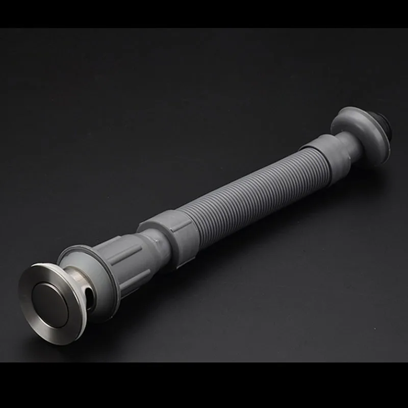 Drain Pipe Flexible Sink Basin Water Drain Pipe Washbasin Double-end Extend Connection Hose for Bathroom Kitchen Downcomer Accessories drain pipe