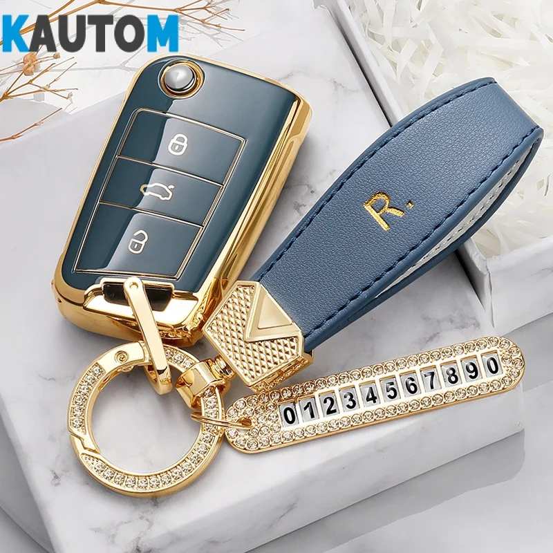 Чехол для ключей для женщин Volkswagen Sagitar Tiguan L Lavida Bora Polo Tayron Lamando Golf 7