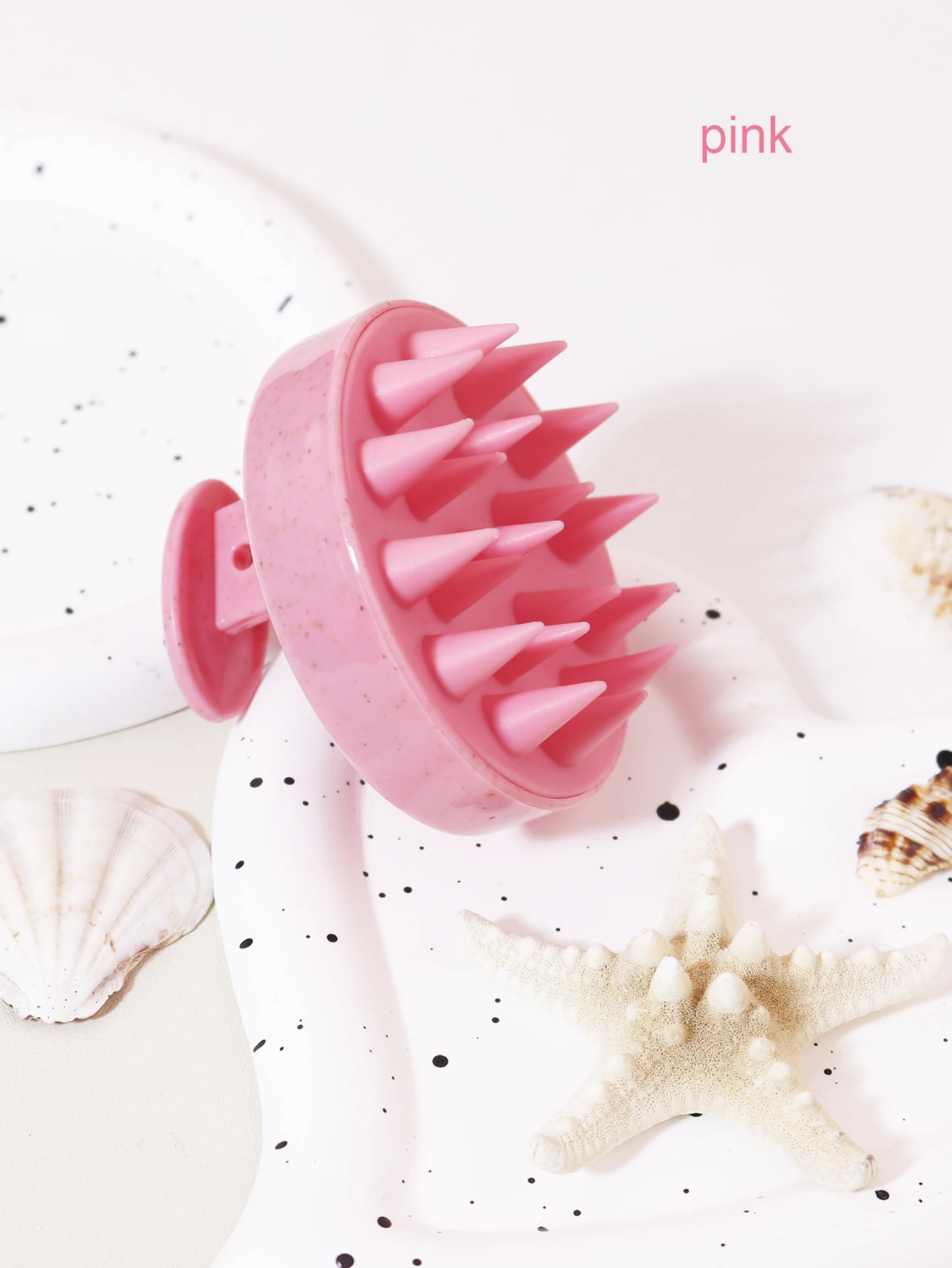 1PCS scalp massage shampoo brush, soft silicone hair used to remove dandruff and exfoliate 2