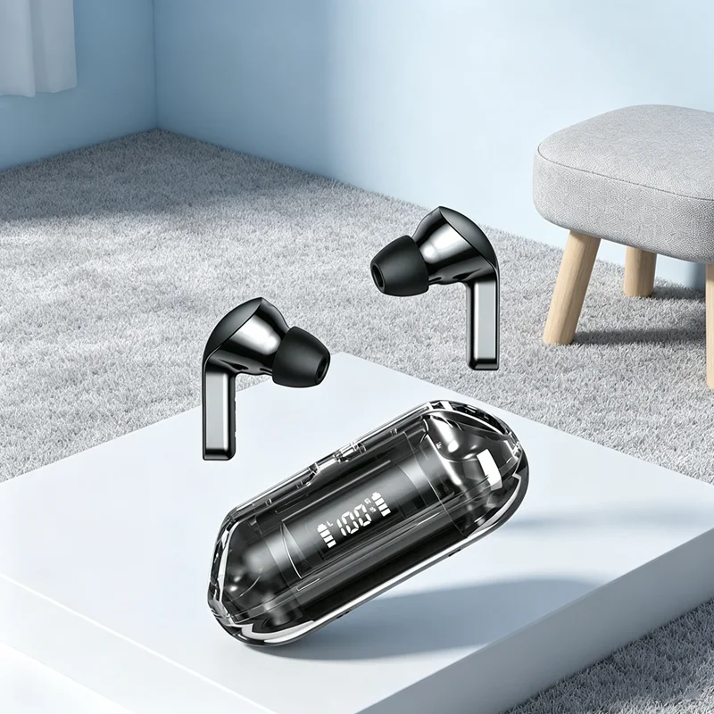 Kabellose Bluetooth Kopfhörer Mit Led-display Und Mikrofon_voghion.com